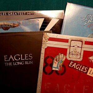 Bundle of 5 Classic Eagles Records w/ 2 bonus, secret Records